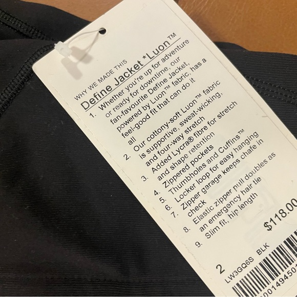Lululemon Define Jacket Luon color black - Picture 5 of 5
